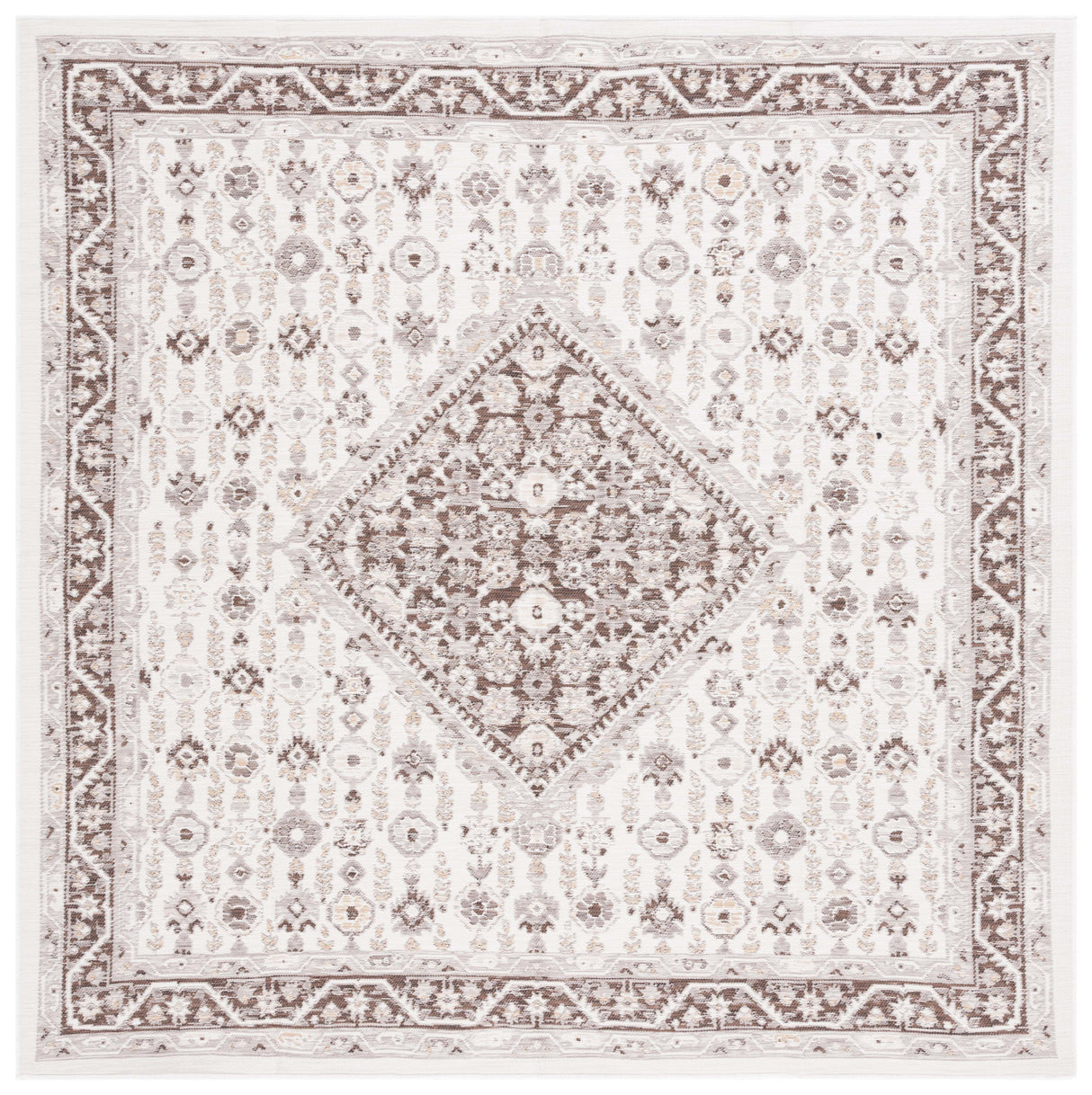 Safavieh Sunrise Sun620F Grey/Beige Black Rug.