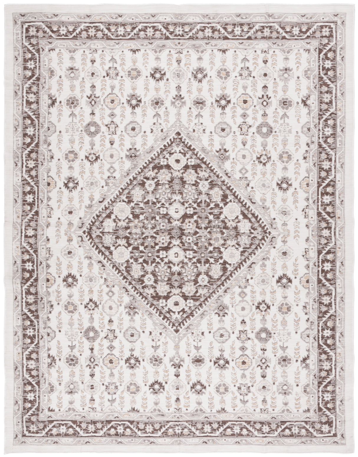 Safavieh Sunrise Sun620F Grey/Beige Black Rug.