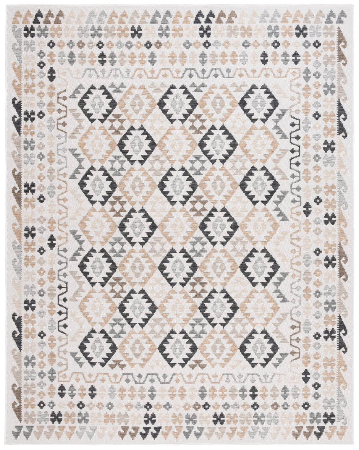 Safavieh Sunrise Sun622B Ivory/Beige Black Rug.