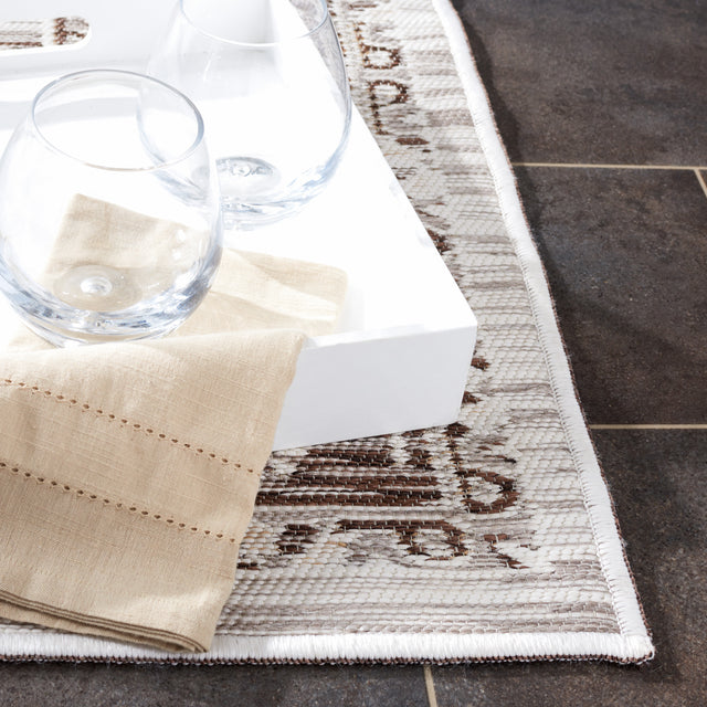 Safavieh Sunrise Sun624F Grey/Beige Black Rug.