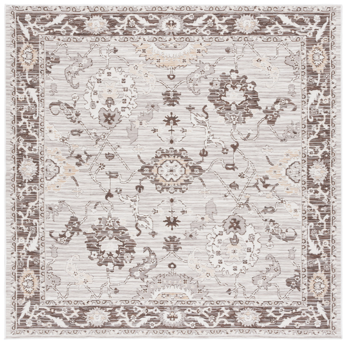 Safavieh Sunrise Sun624F Grey/Beige Black Rug.
