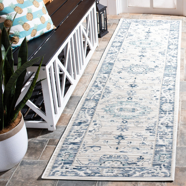 Safavieh Sunrise Sun624G Grey/Blue Ivory Rug.