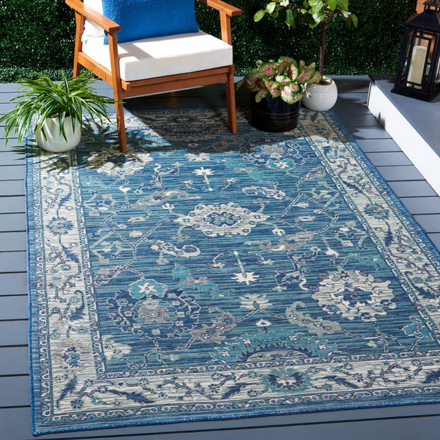 Safavieh Sunrise Sun624G Grey/Blue Ivory Rug.