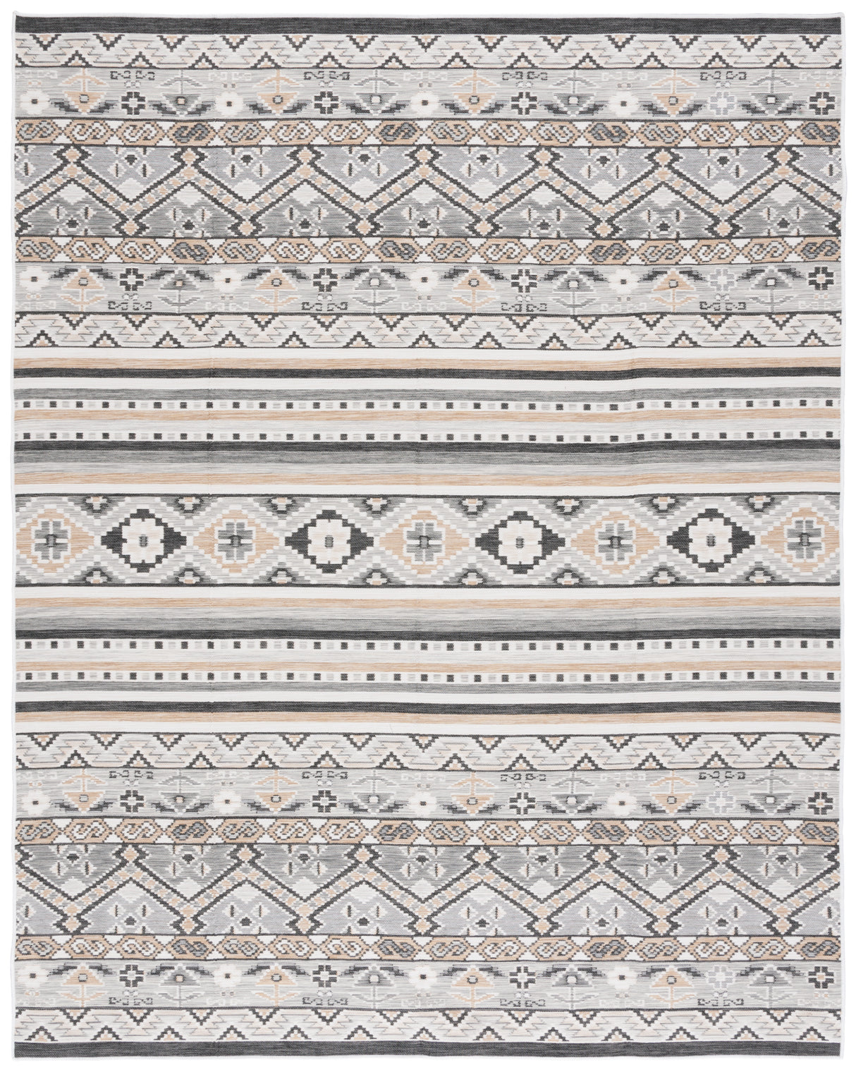 Safavieh Sunrise Sun629F Grey/Beige Black Rug.