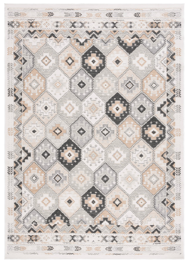 Safavieh Sunrise Sun630A Ivory/Grey Black Rug.
