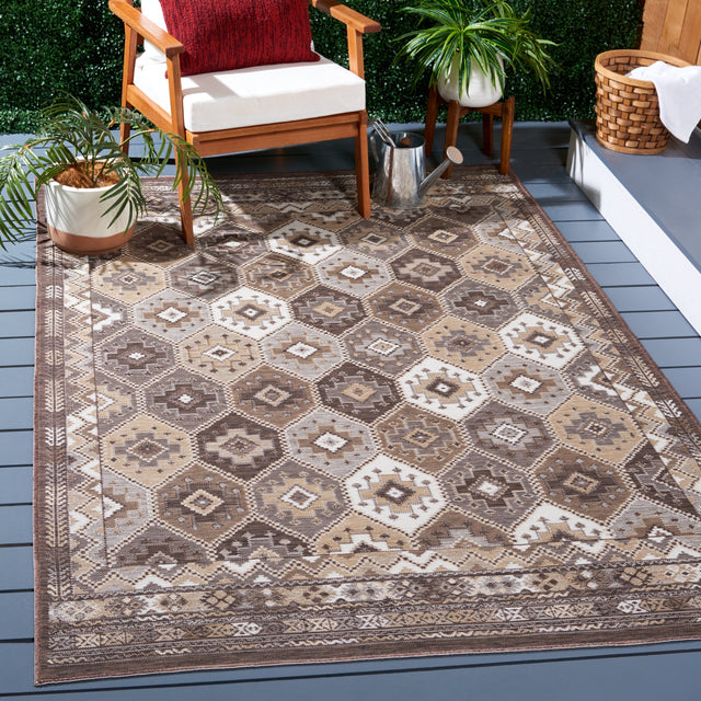 Safavieh Sunrise Sun630B Ivory/Beige Brown Rug.