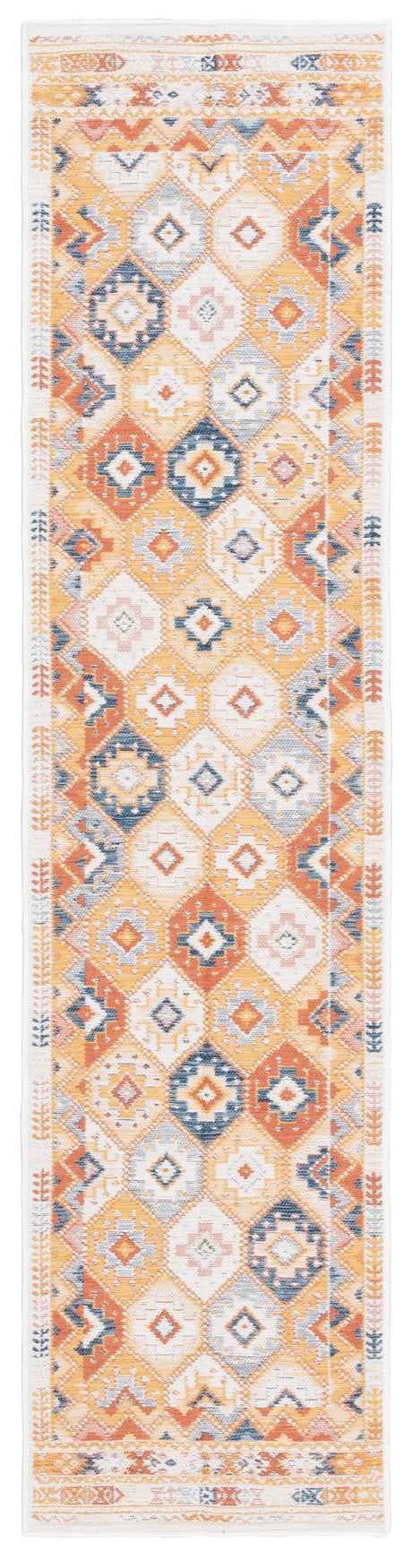 Safavieh Sunrise Sun630D Gold/Rust Blue Rug.