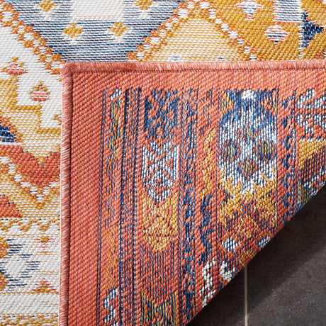 Safavieh Sunrise Sun630D Gold/Rust Blue Rug.