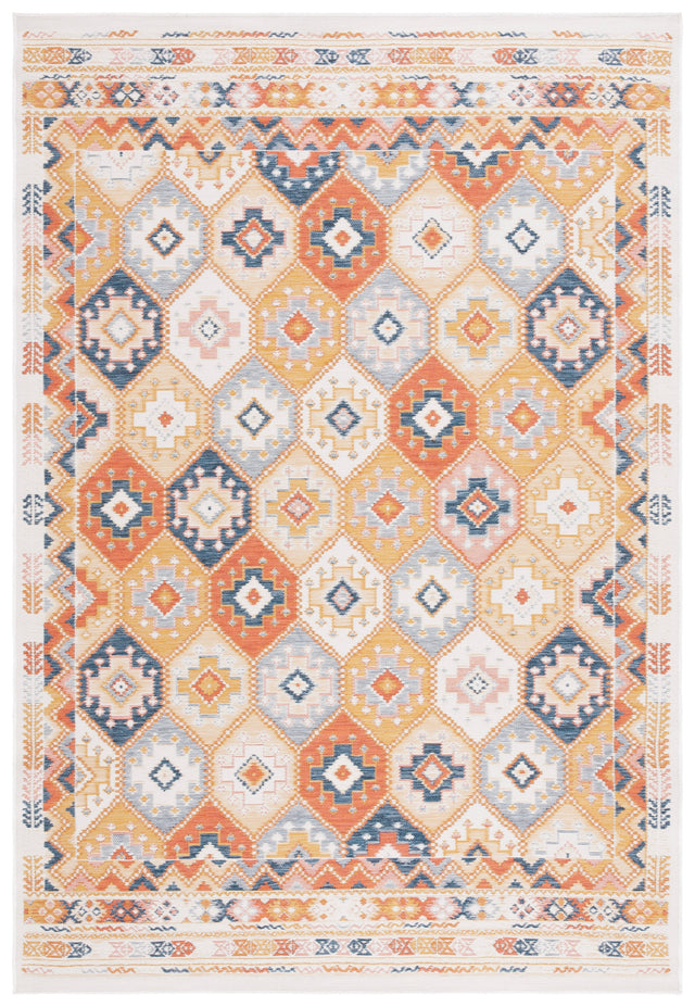 Safavieh Sunrise Sun630D Gold/Rust Blue Rug.
