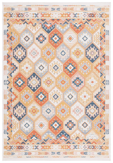 Safavieh Sunrise Sun630D Gold/Rust Blue Rug.