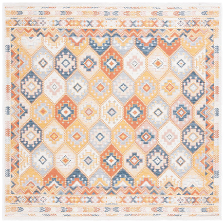 Safavieh Sunrise Sun630D Gold/Rust Blue Rug.