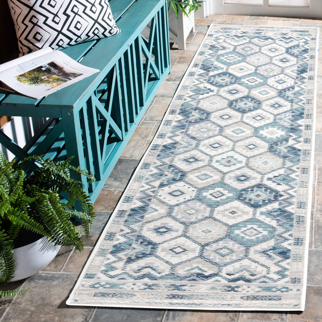 Safavieh Sunrise Sun630F Grey/Blue Ivory Rug.