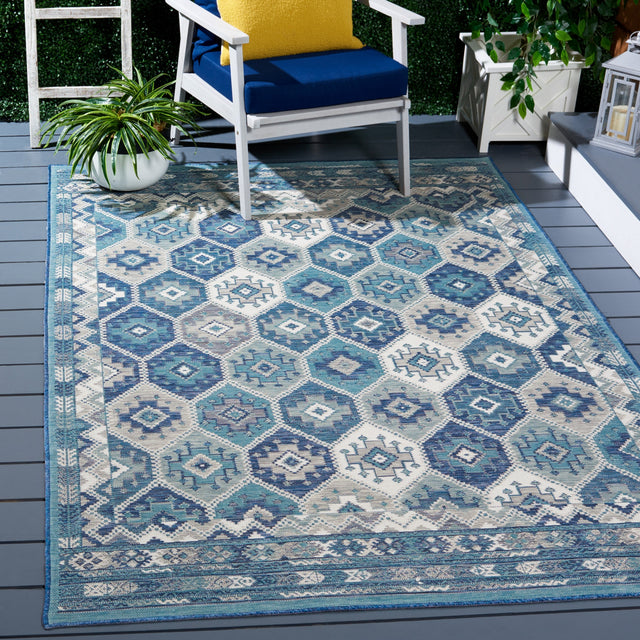 Safavieh Sunrise Sun630F Grey/Blue Ivory Rug.