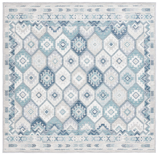 Safavieh Sunrise Sun630F Grey/Blue Ivory Rug.