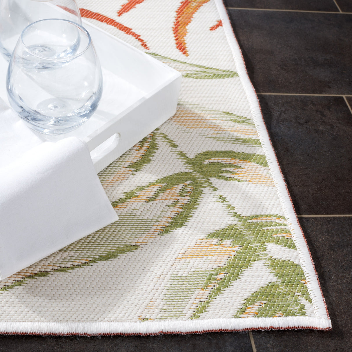 Safavieh Sunrise Sun670B Ivory/Rust Sage Rug.