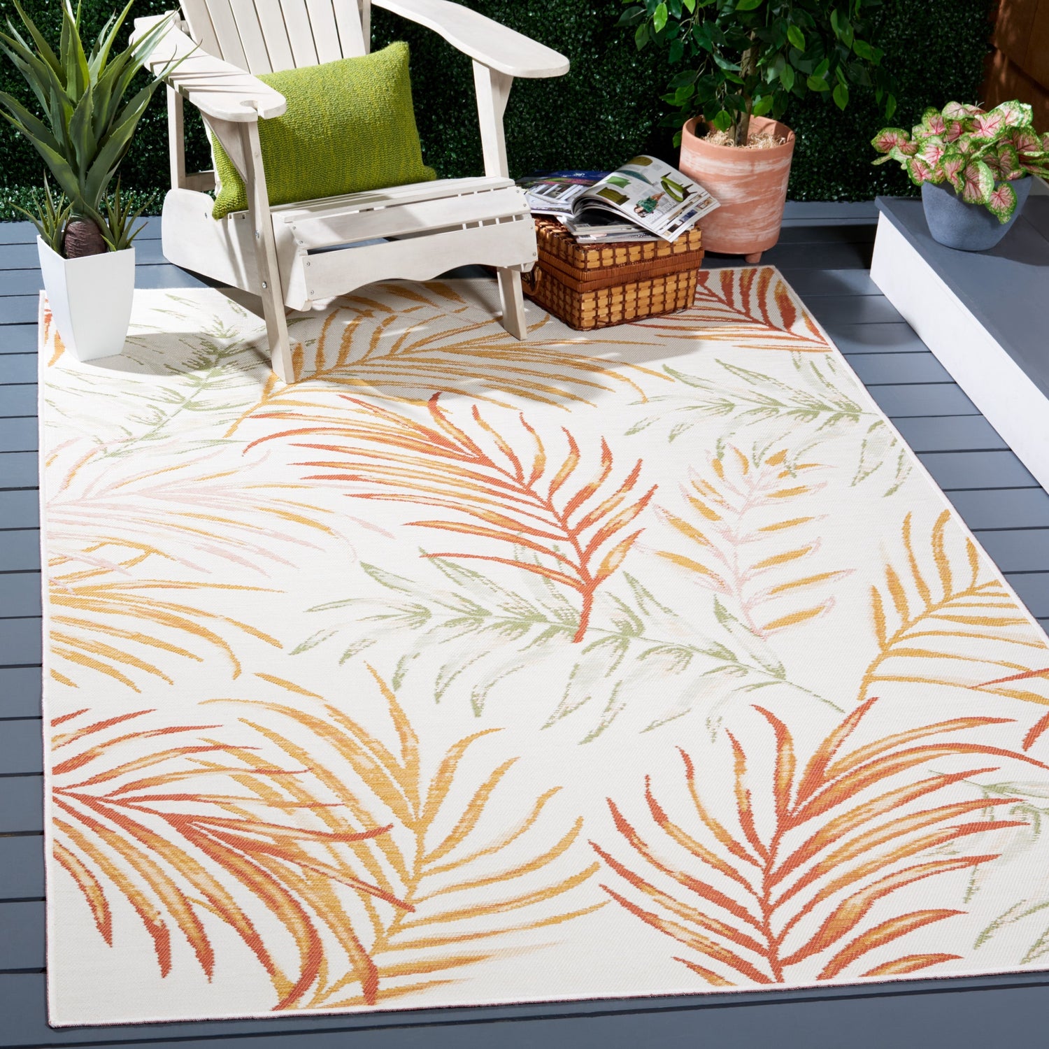 Safavieh Sunrise Sun670B Ivory/Rust Sage Rug.
