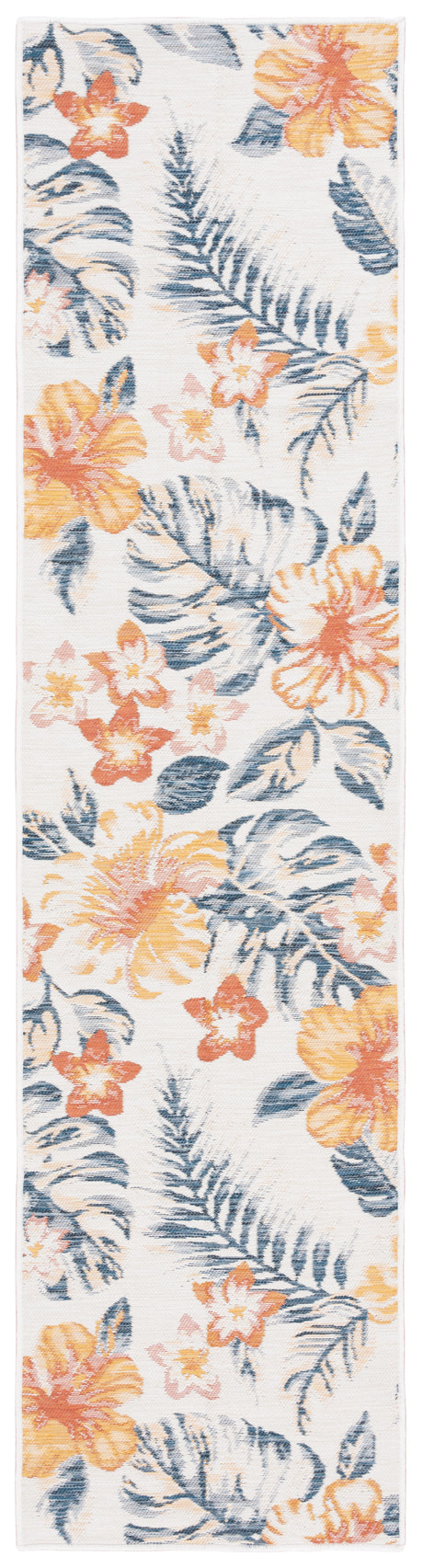 Safavieh Sunrise Sun671C Ivory/Rust Blue Rug.