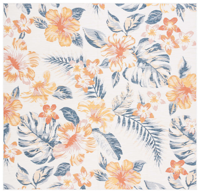 Safavieh Sunrise Sun671C Ivory/Rust Blue Rug.