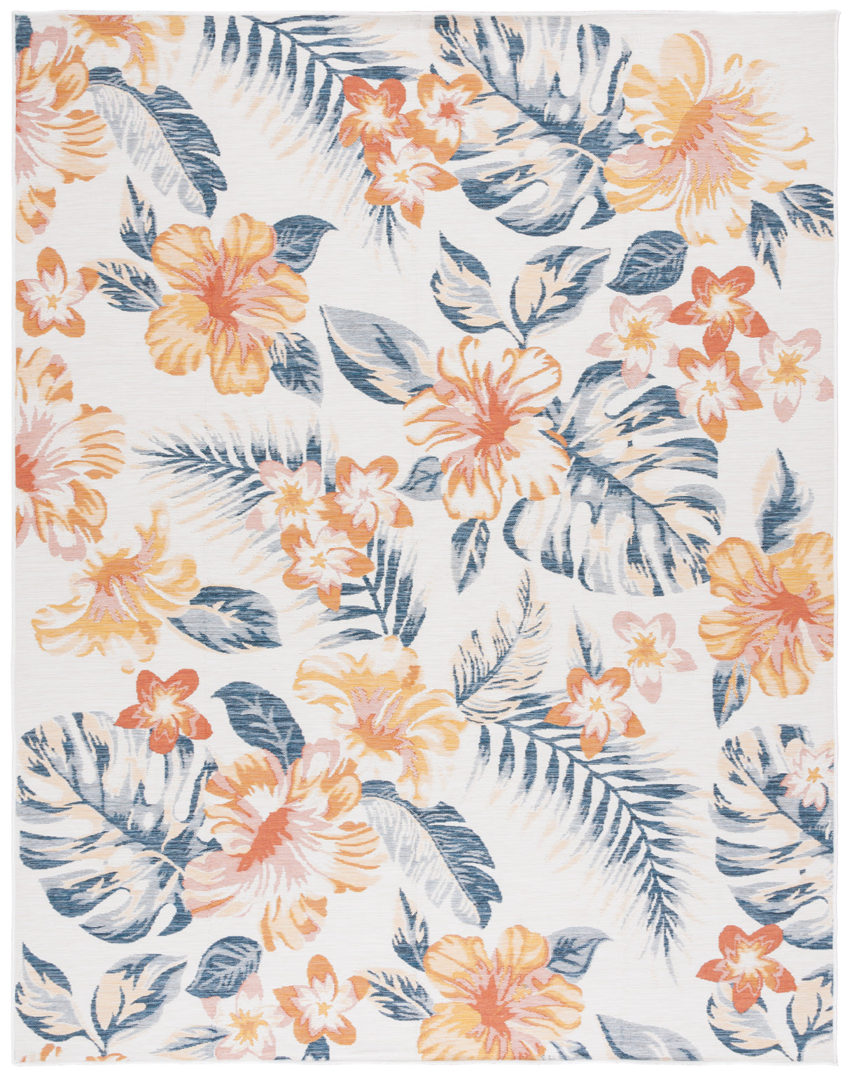 Safavieh Sunrise Sun671C Ivory/Rust Blue Rug.