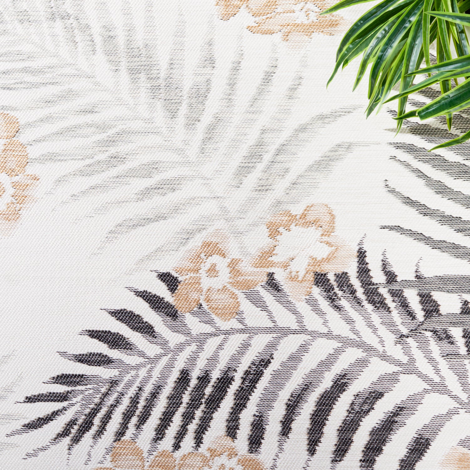 Safavieh Sunrise Sun675B Ivory/Grey Black Rug.