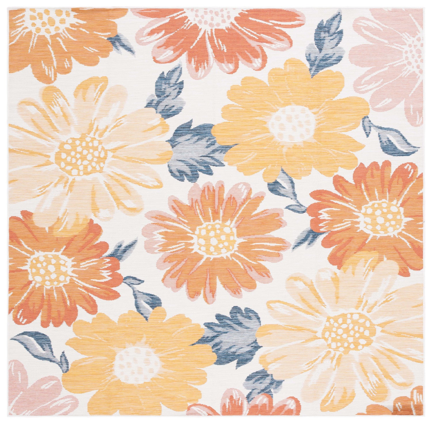 Safavieh Sunrise Sun689A Ivory/Rust Gold Rug.