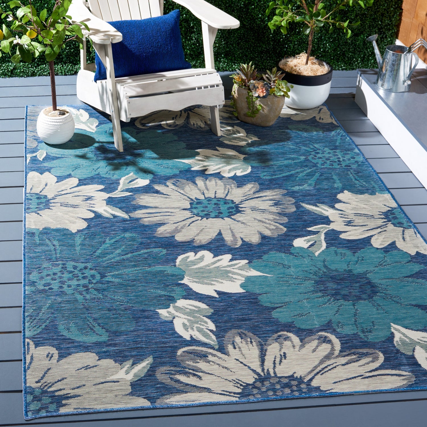 Safavieh Sunrise Sun689B Ivory/Blue Grey Rug.