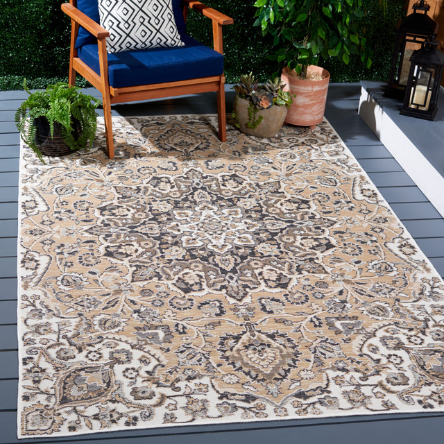 Safavieh Sunrise Sun696F Grey/Beige Black Rug.
