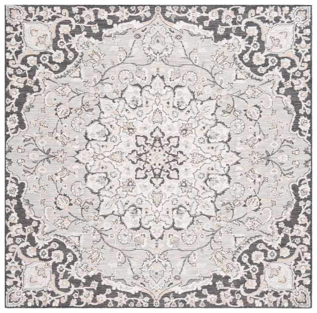Safavieh Sunrise Sun696F Grey/Beige Black Rug.