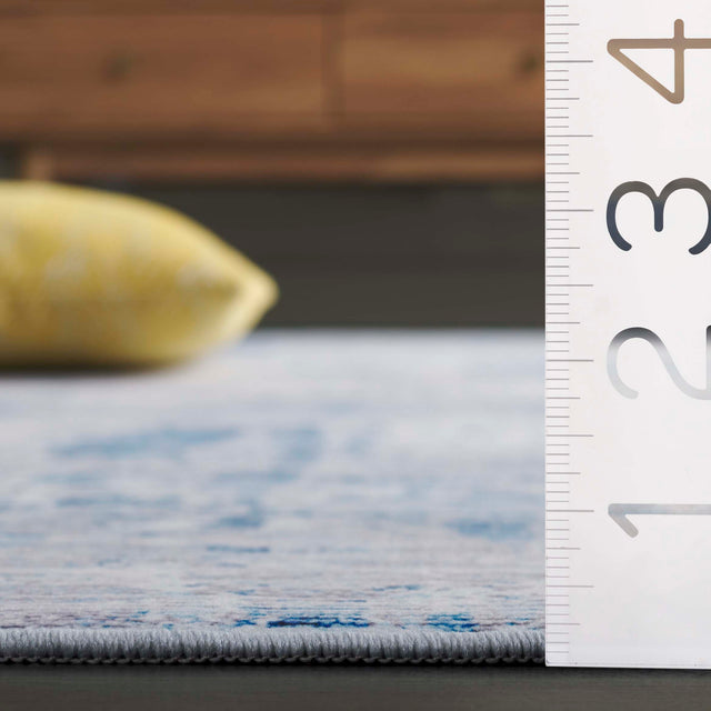 Safavieh Tacoma Tac944F Grey/Light Blue Rug.