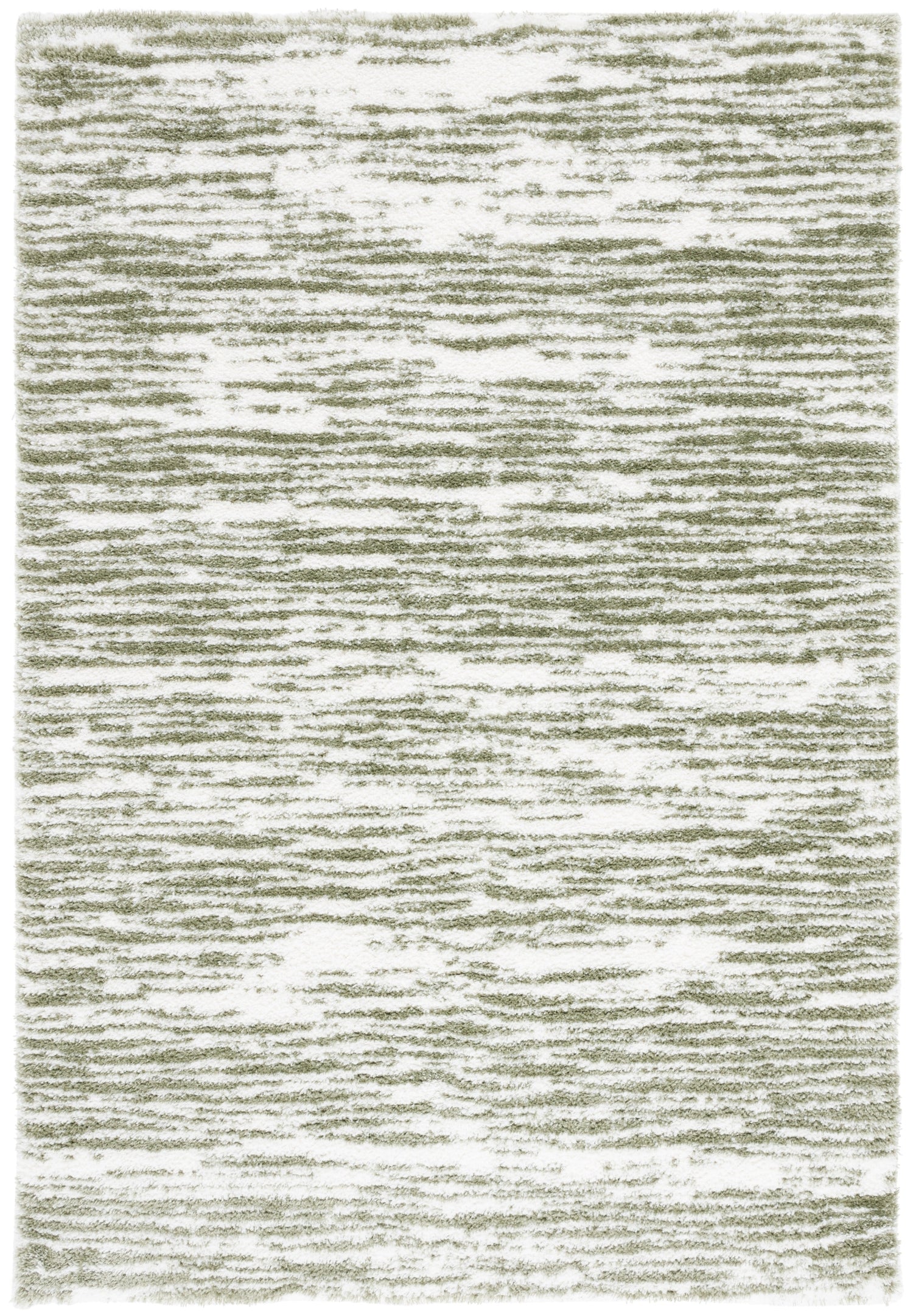 Safavieh Tahoe Shag Tho688W Ivory/Green Rug.