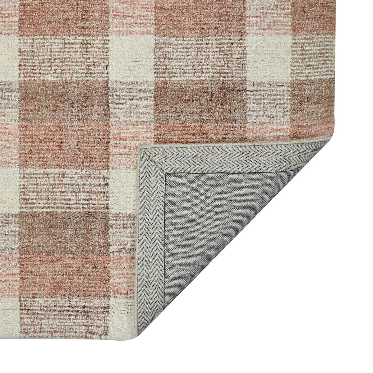Amer Tartan TRA-14 Rose Gold area rug - back view