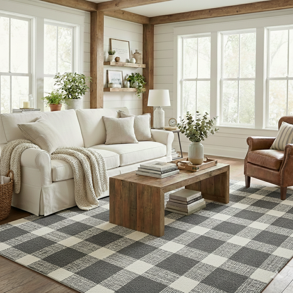 Amer Tartan TRA-8 Dark Gray area rug - lifestyle view