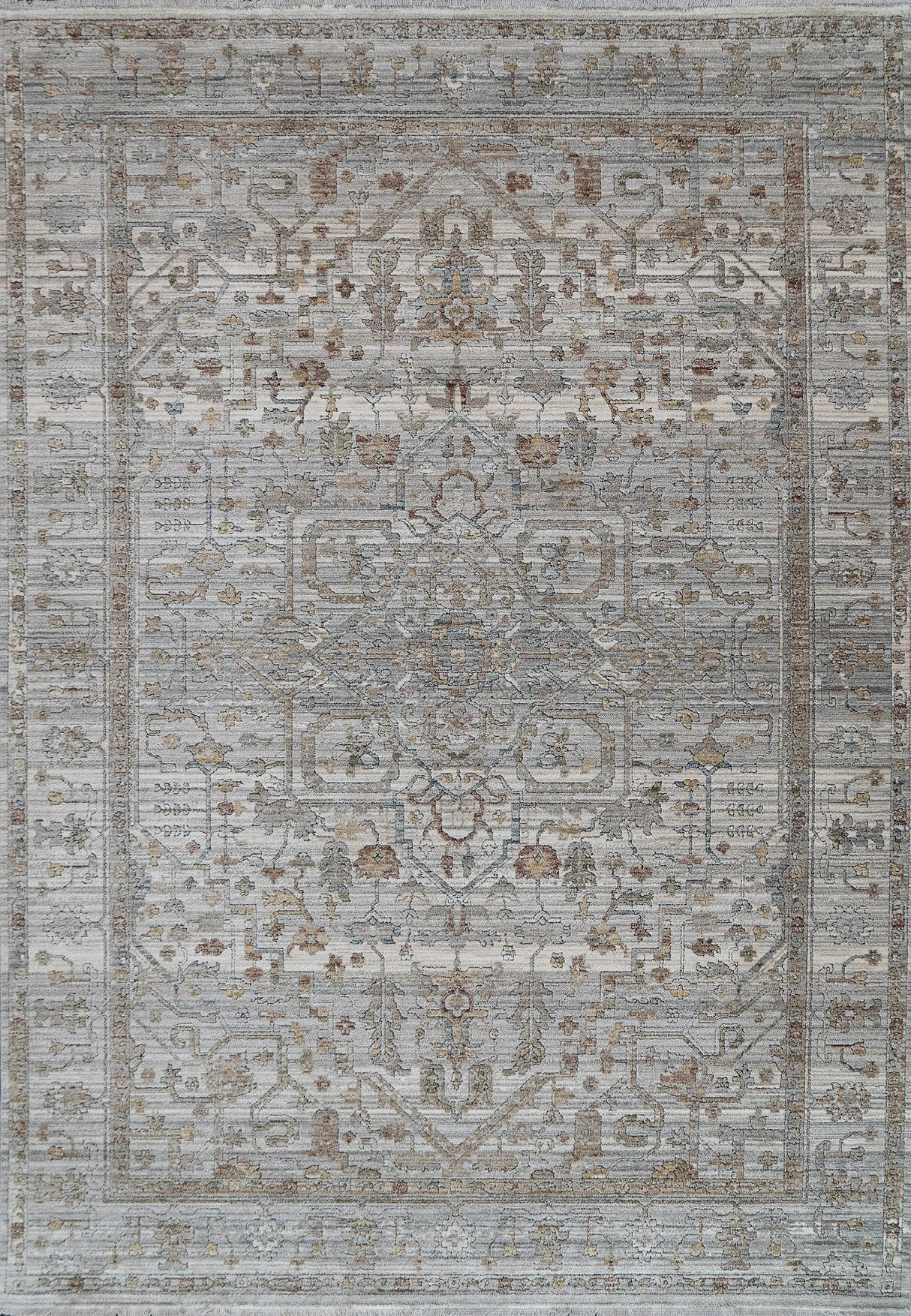 Dynamic Rugs Trevi 13250 Power Loomed Transitional Grey/Cream Rug