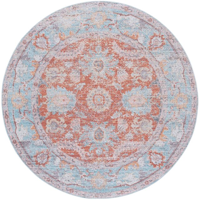 Safavieh Tucson Tsn908K Turquoise/Rust Rug.
