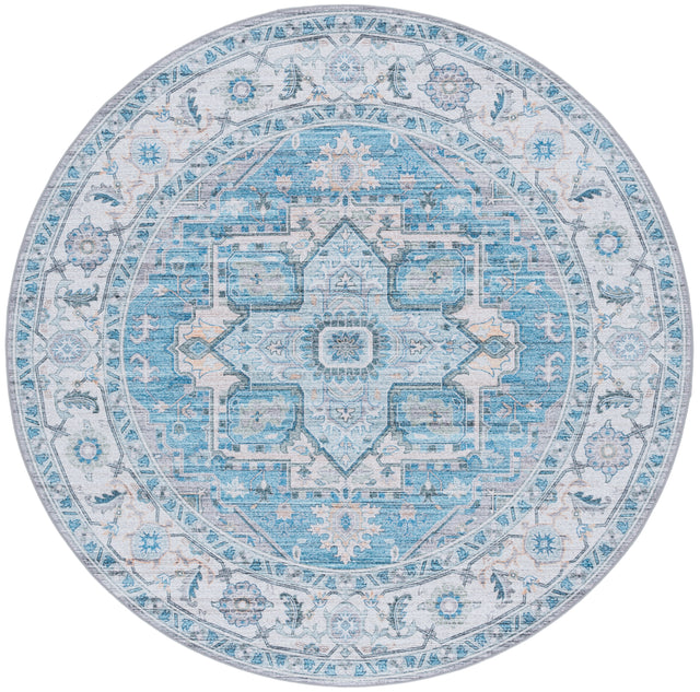 Safavieh Tucson Tsn913B Grey/Turquoise Rug.