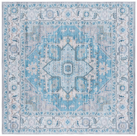 Safavieh Tucson Tsn913B Grey/Turquoise Rug.
