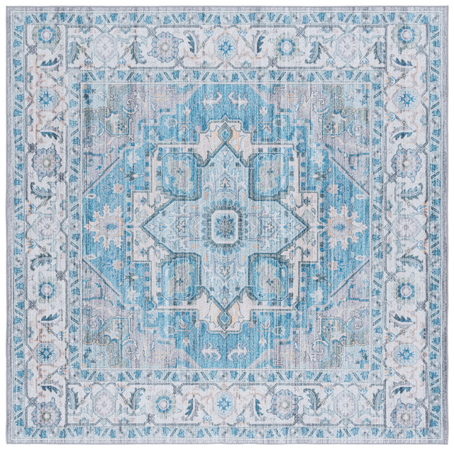 Safavieh Tucson Tsn913B Grey/Turquoise Rug.