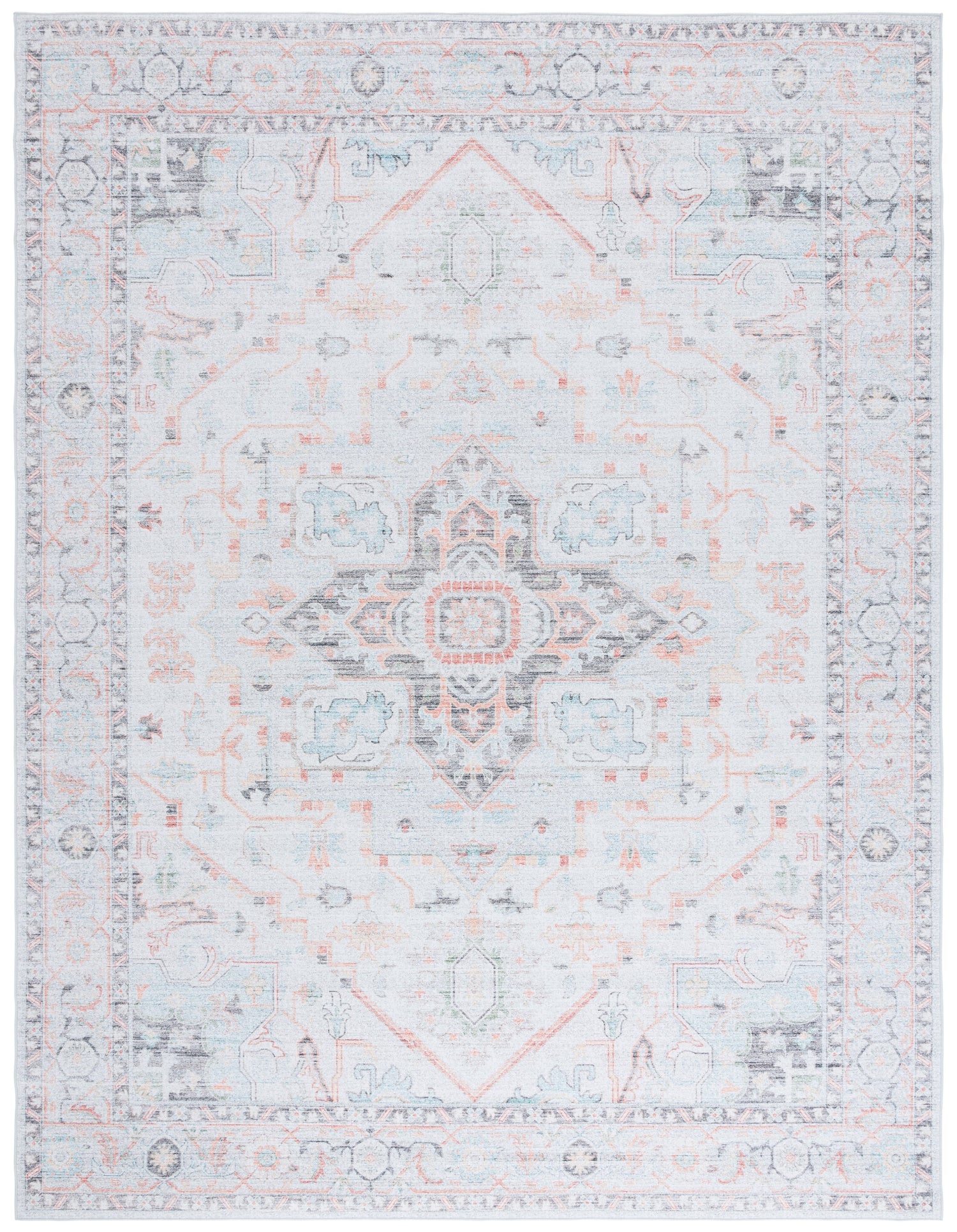 Safavieh Tucson Tsn913F Light Grey/Light Green Rug.