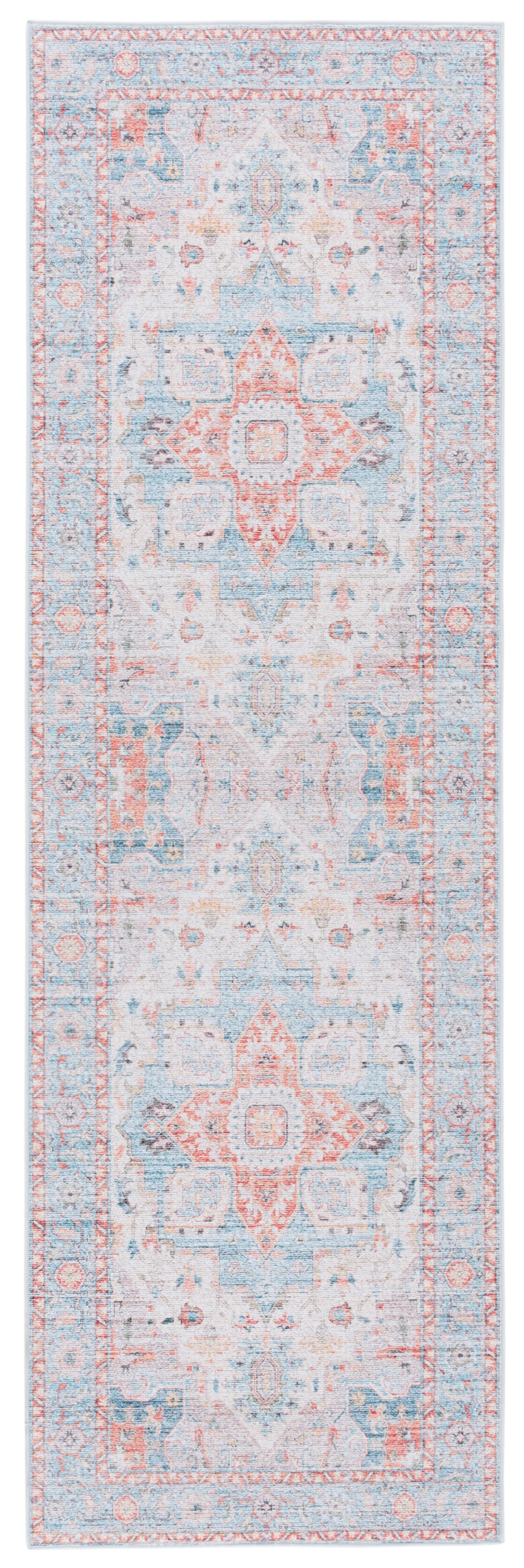 Safavieh Tucson Tsn913K Turquoise/Rust Rug.