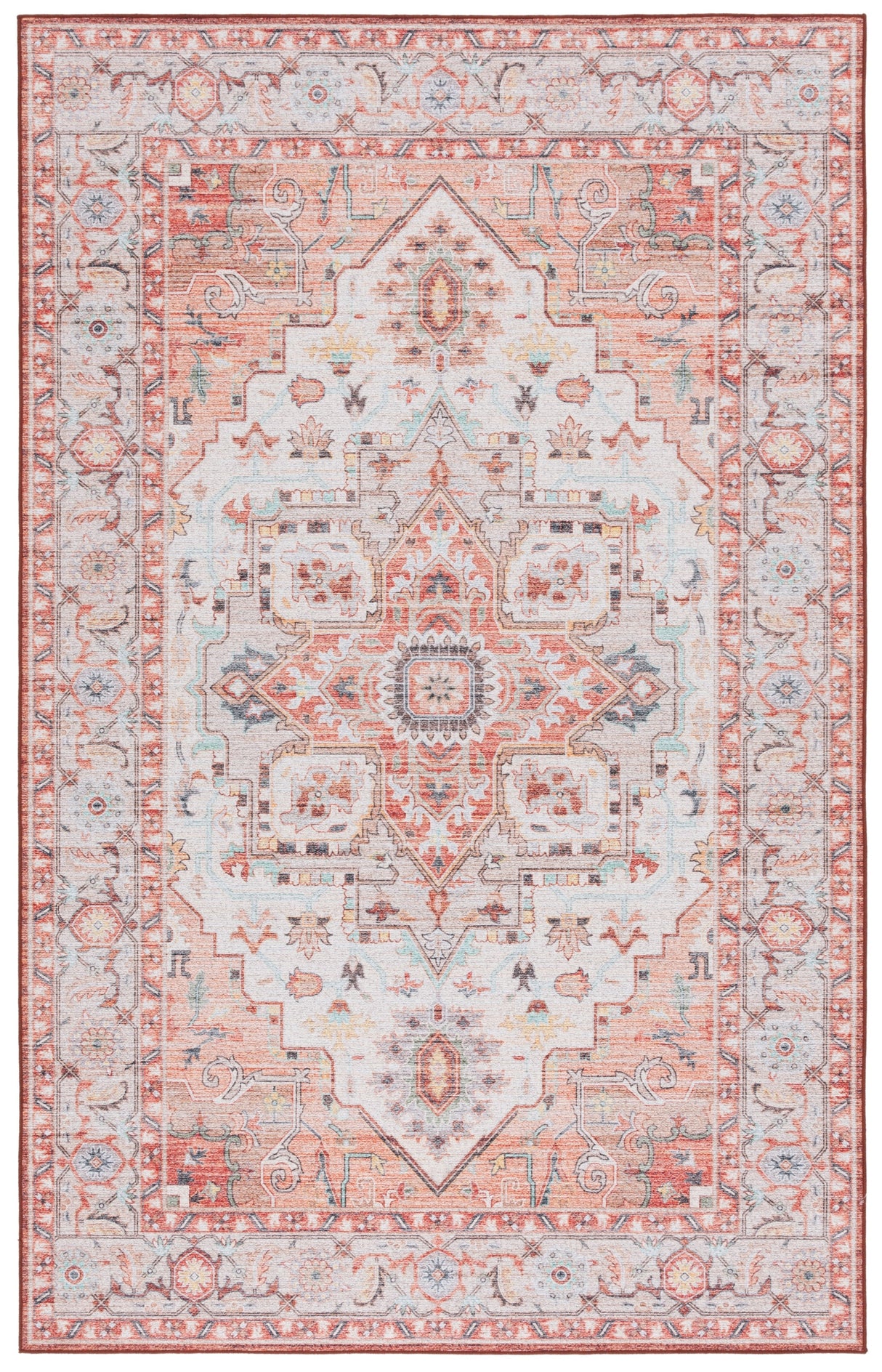 Safavieh Tucson Tsn913P Light Rust/Beige Rug.
