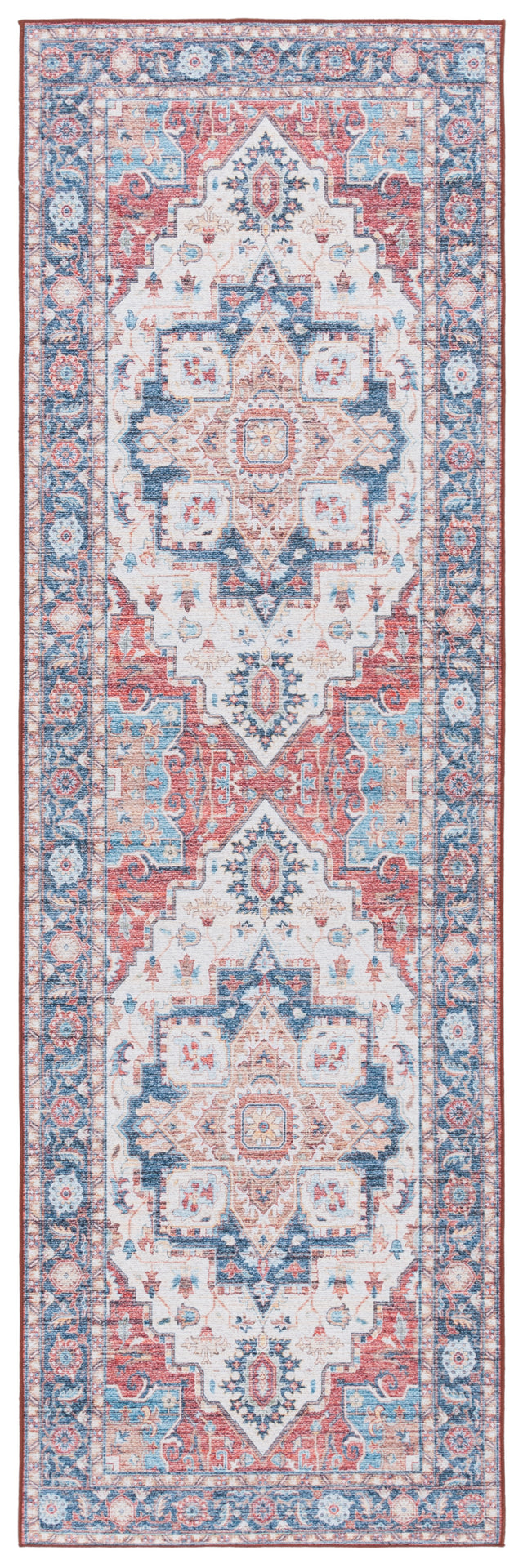 Safavieh Tucson Tsn913Q Rust/Blue Rug.