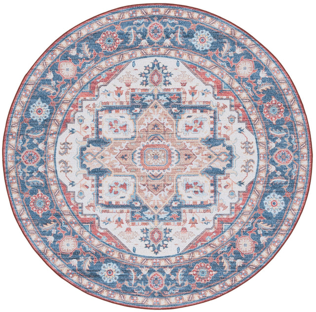 Safavieh Tucson Tsn913Q Rust/Blue Rug.