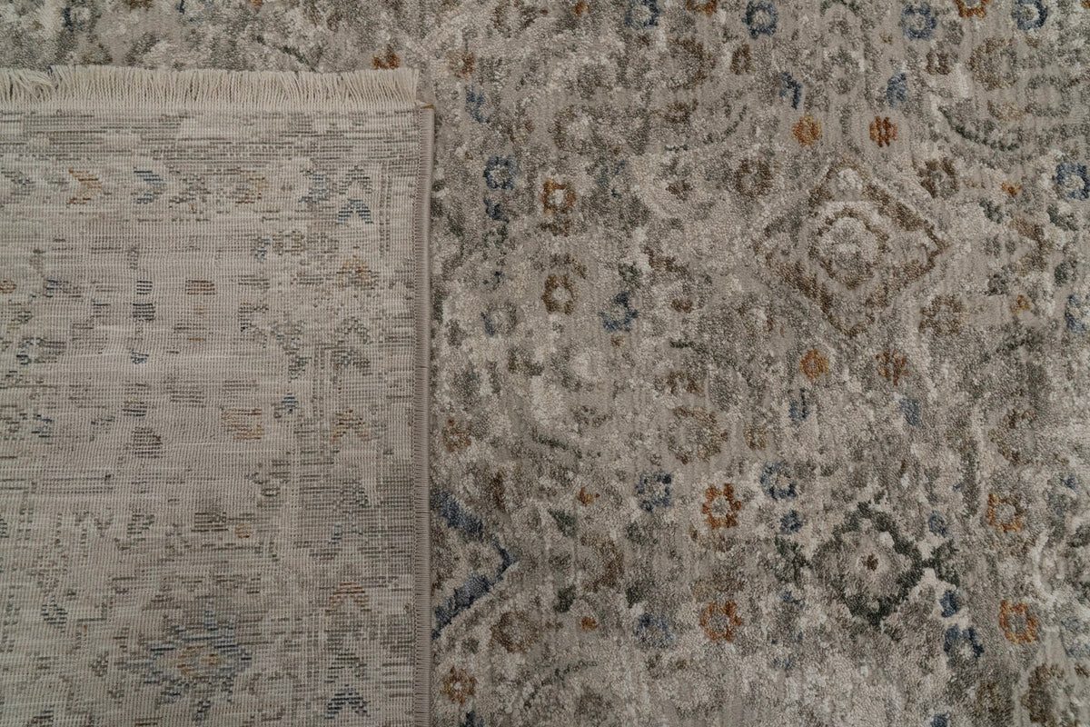Dynamic Rugs Valeria 10525 Power Loomed Transitional Ivory/Beige/Multi Rug