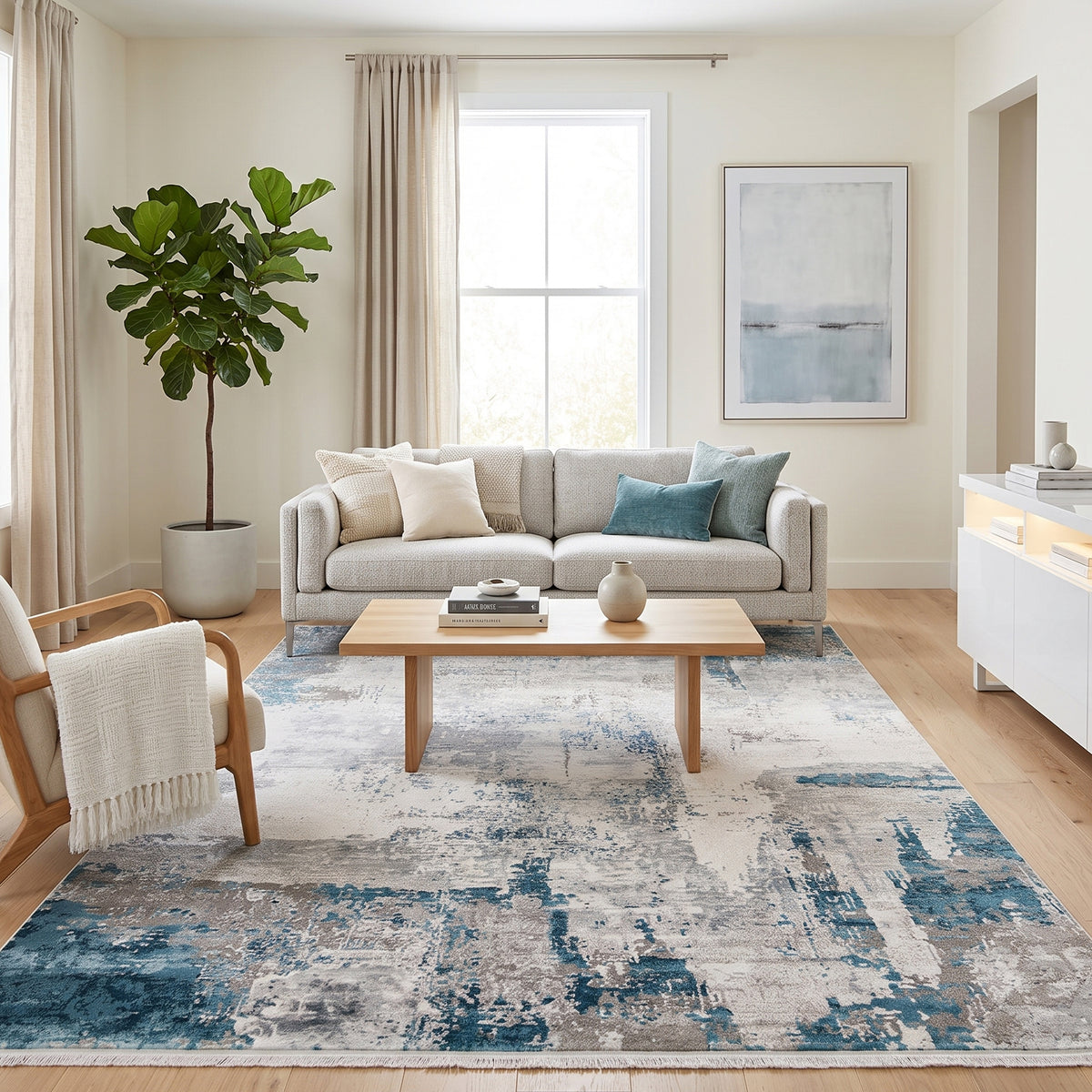 Amer Venice VEN-1 Gray area rug - lifestyle view