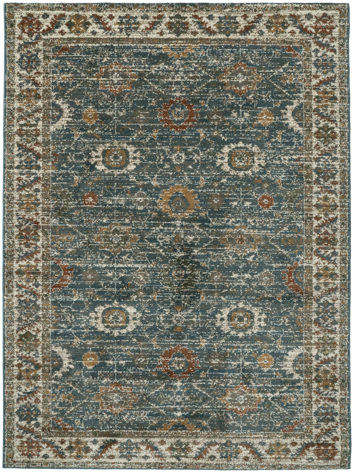 Dynamic Rugs Venedik 17781 Power Loomed Traditional Blue/Multi Rug