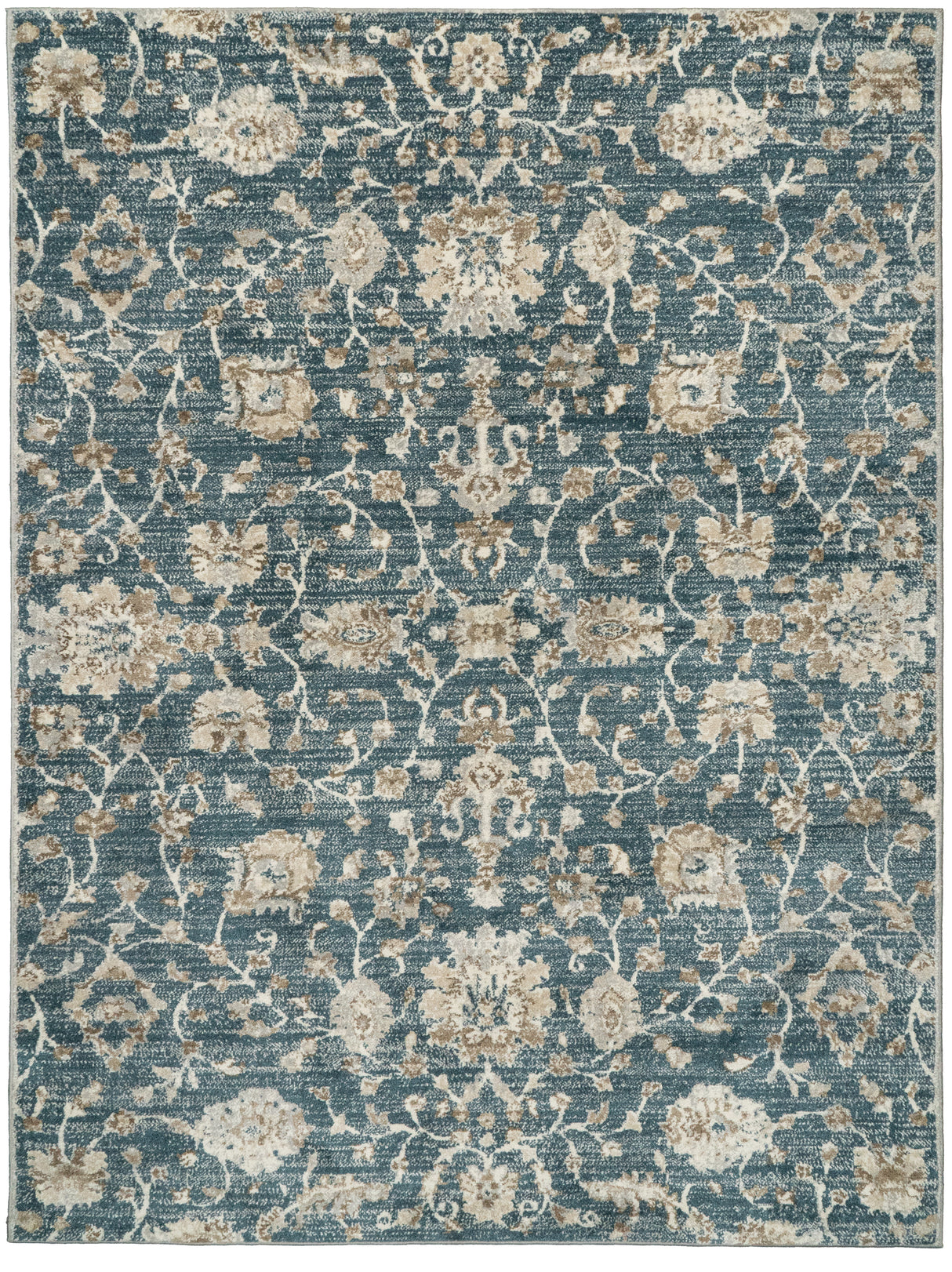 Dynamic Rugs Venedik 17784 Power Loomed Transitional Blue/Cream Rug