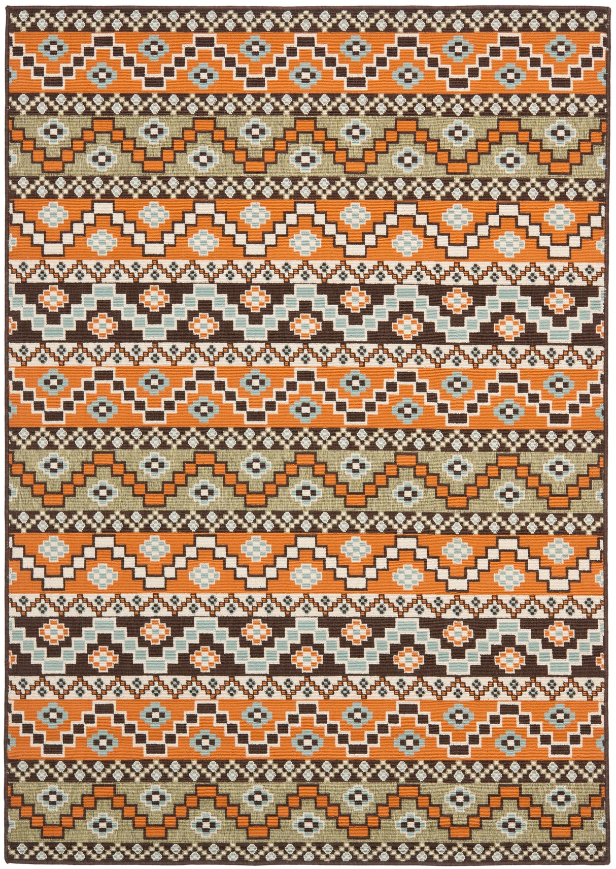 Safavieh Veranda Ver095-752 Terracotta/Chocolate Rug.