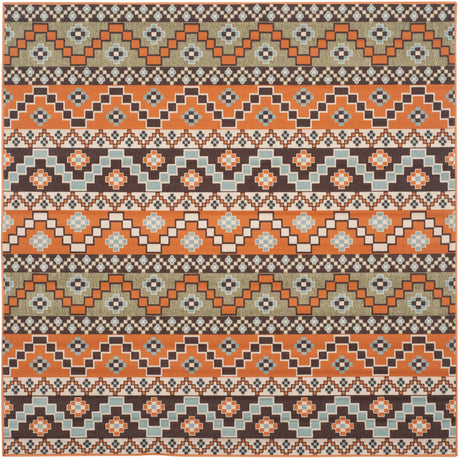 Safavieh Veranda Ver095-752 Terracotta/Chocolate Rug.