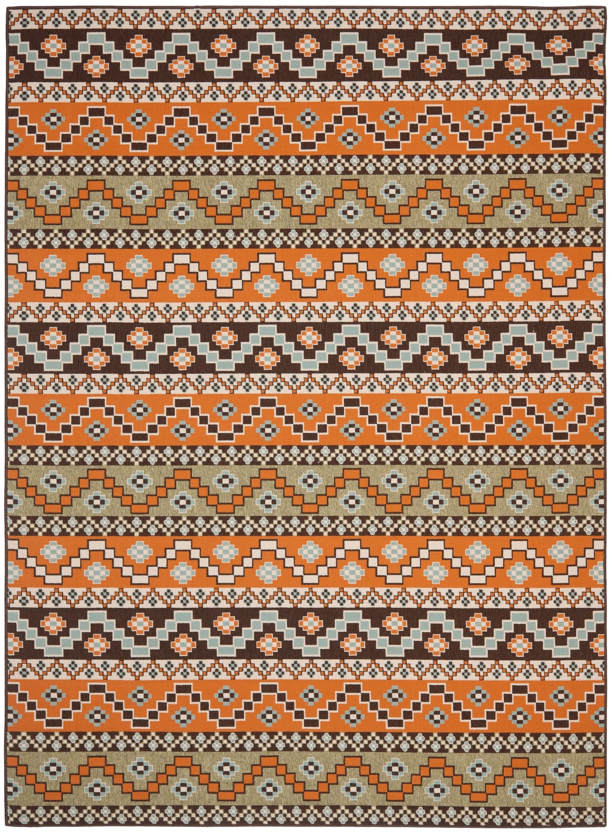 Safavieh Veranda Ver095-752 Terracotta/Chocolate Rug.