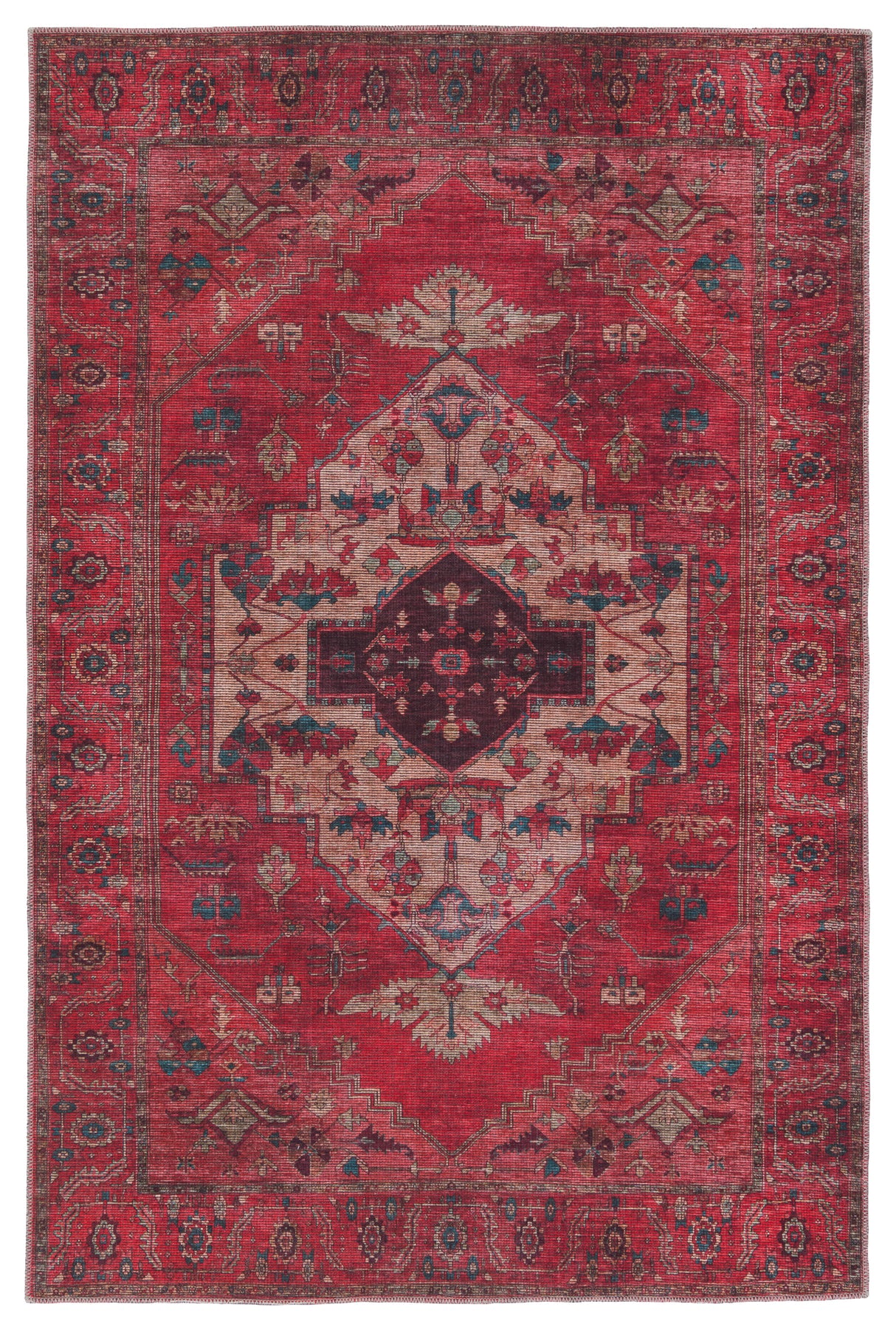 Jaipur Vindage VIN01 Red Powerloomed Rug